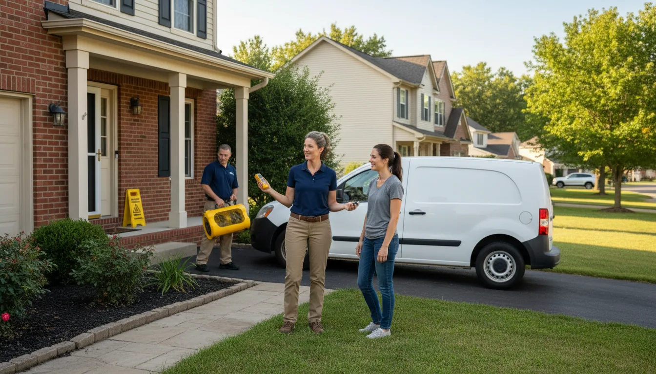 Residential water damage restoration in Linville, NC